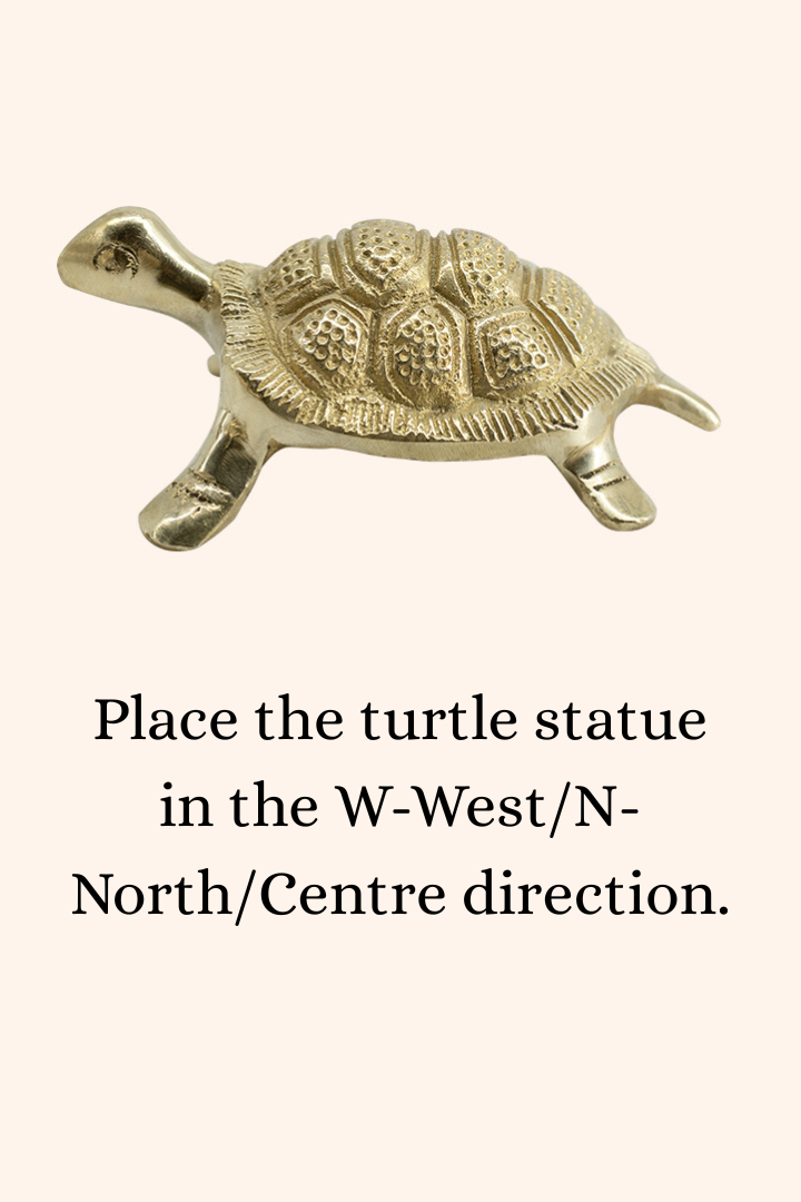 Destiny Star Stores BRASS SMALL YANTRA TURTLE 2 INCH