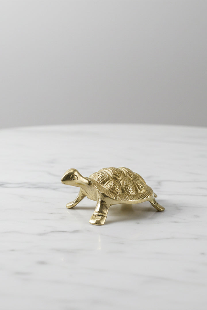 Destiny Star Stores BRASS SMALL YANTRA TURTLE 2 INCH