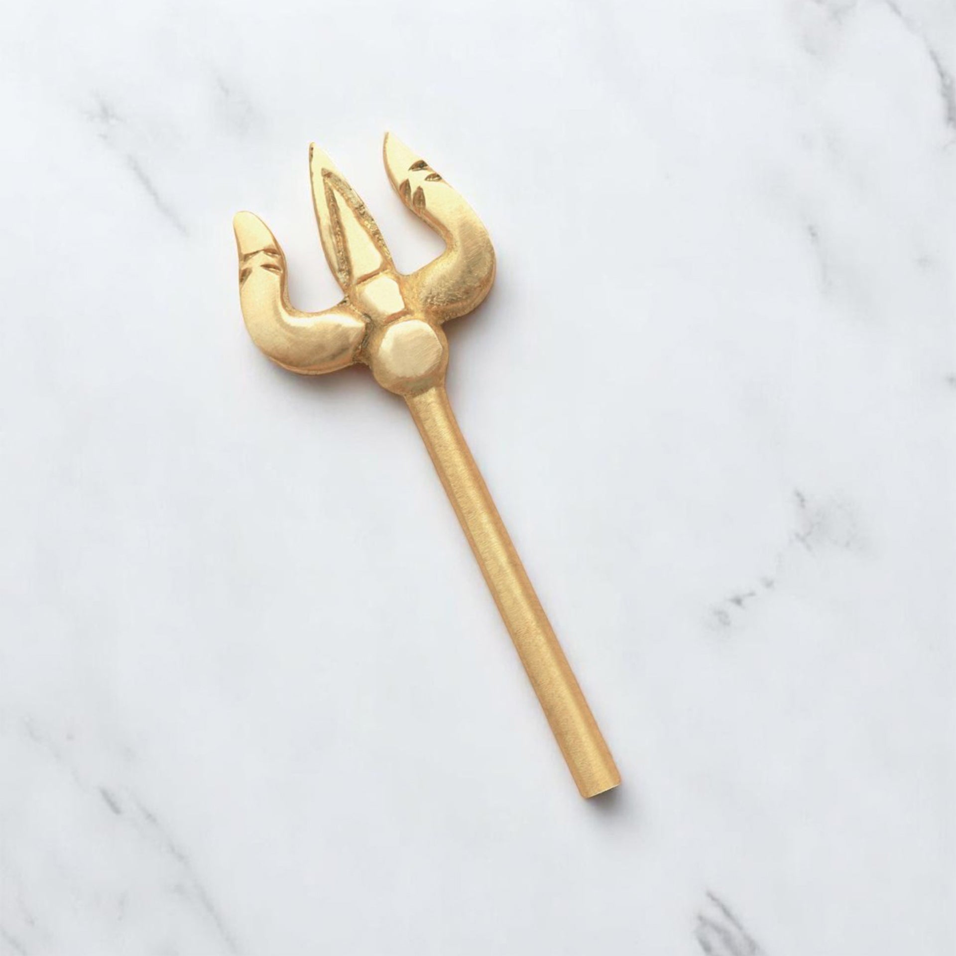 Destiny Star Stores BRASS TRISHUL STATUE PACK OF 3
