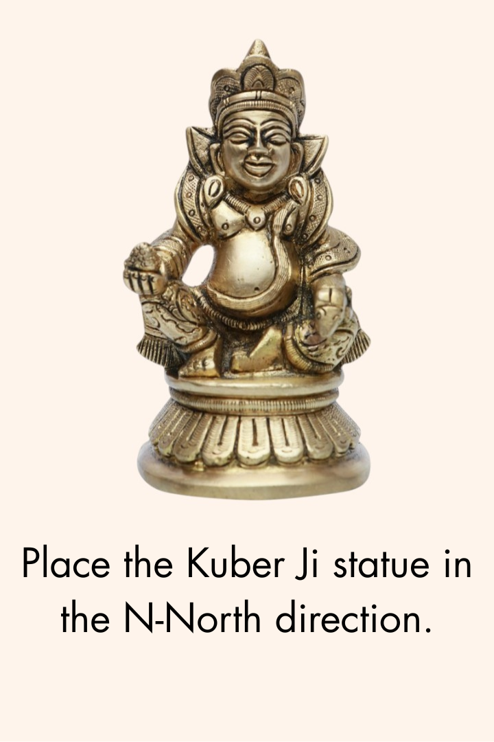 KUBER JI BRASS STATUE. - 3.5 INCH (APPROX)