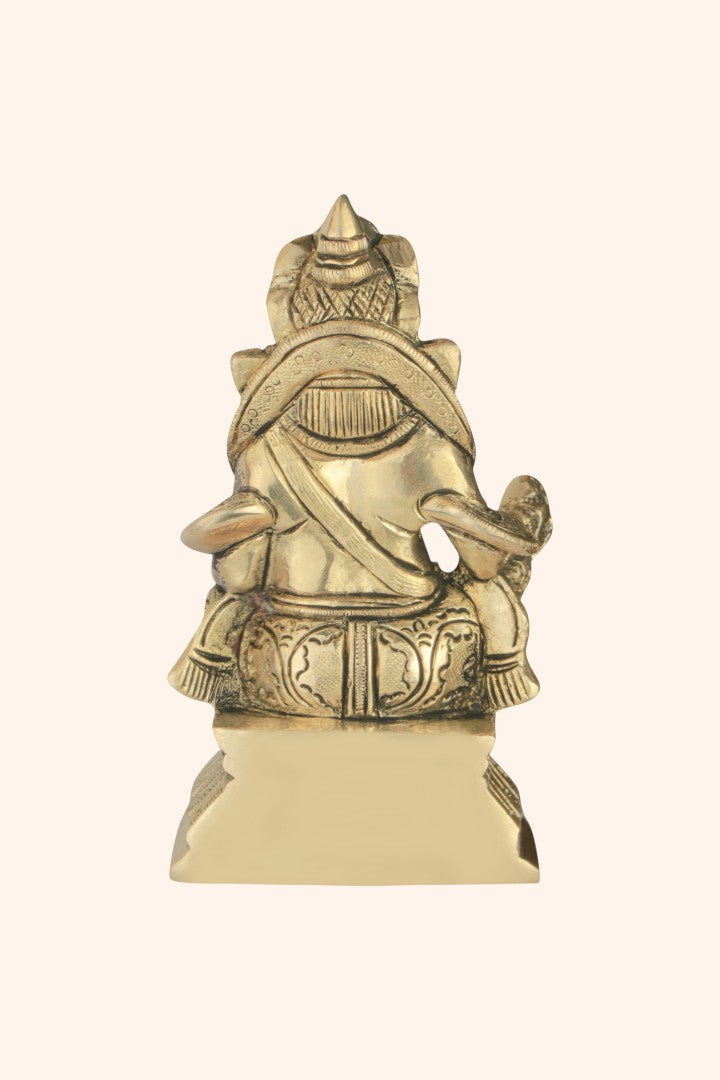 KUBER JI BRASS STATUE. - 3.5 INCH (APPROX)
