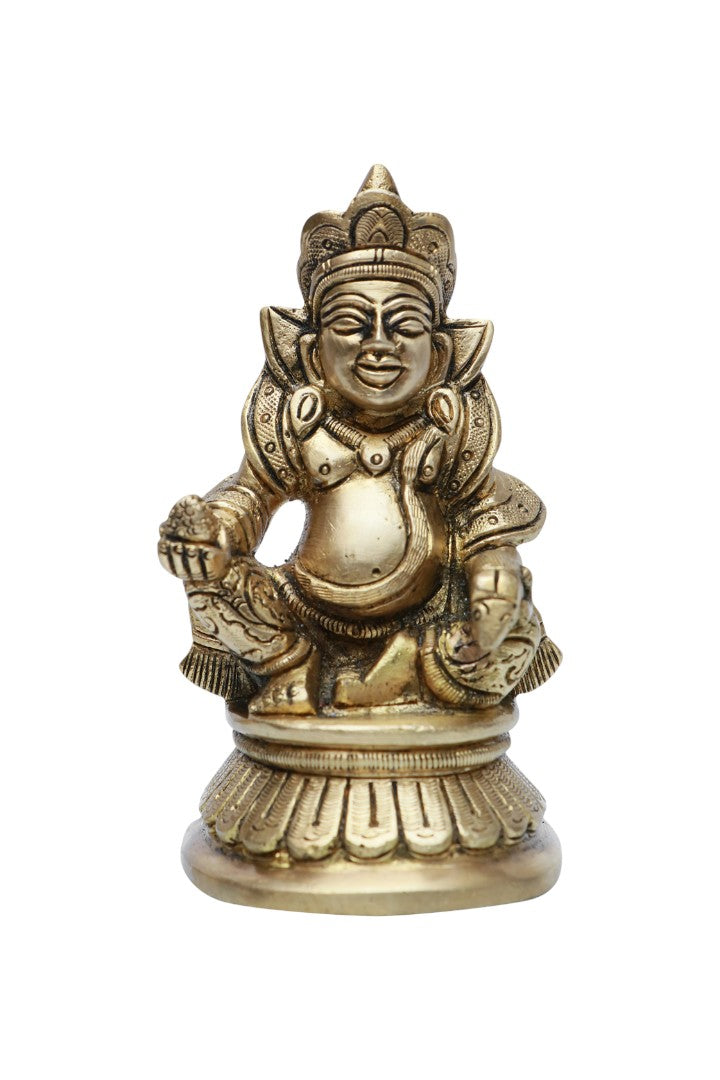 KUBER JI BRASS STATUE. - 3.5 INCH (APPROX)