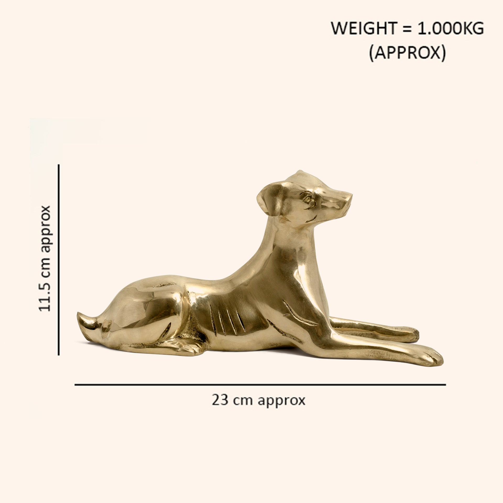 Destiny Star Stores BRASS DOG  STATUE