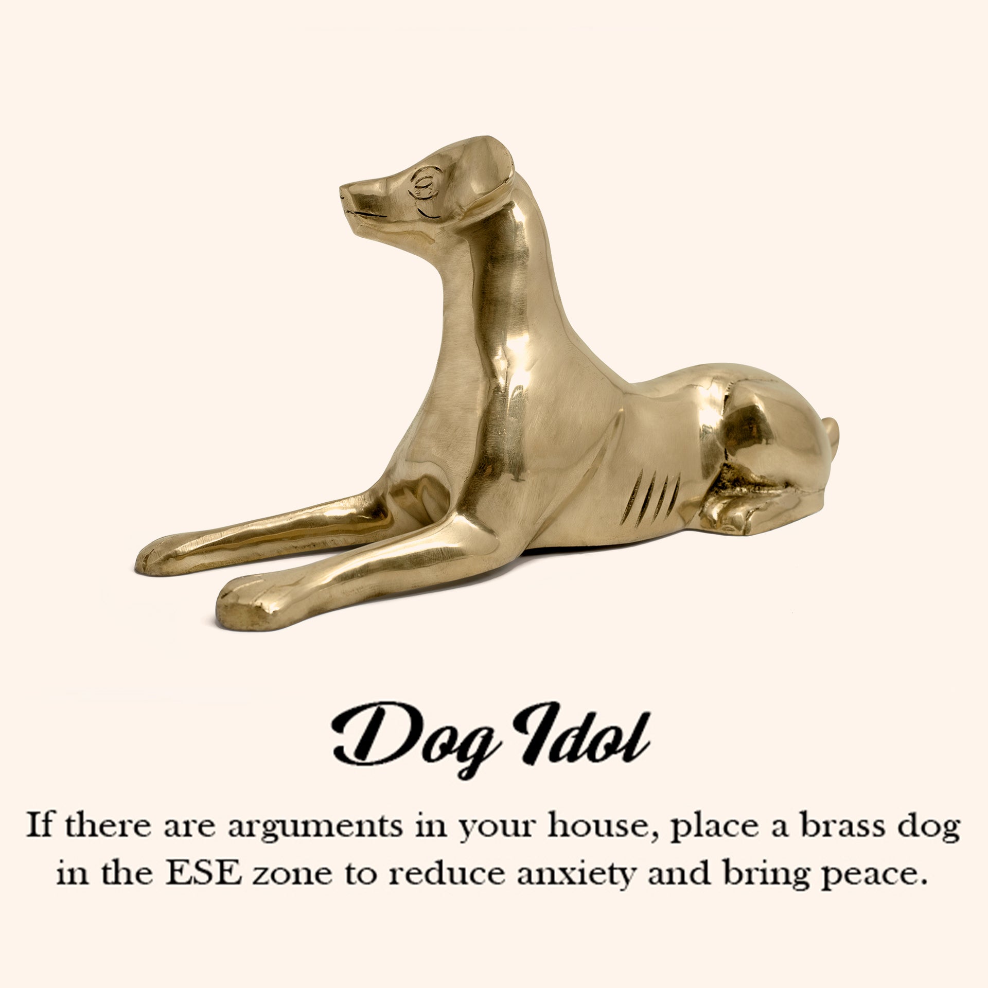 Destiny Star Stores BRASS DOG  STATUE