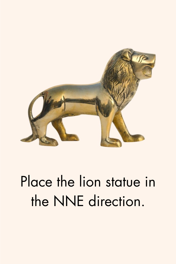 Destiny Star Stores BRASS LION STATUE 3.5 INCH (APPROX)