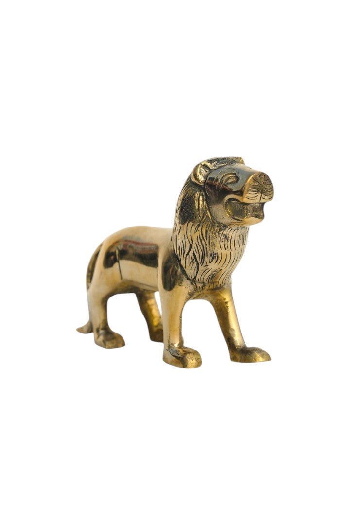 Destiny Star Stores BRASS LION STATUE 3.5 INCH (APPROX)