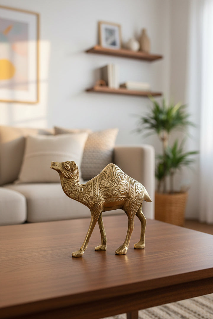 Destiny Star Stores BRASS DESIGN CAMEL STATUE