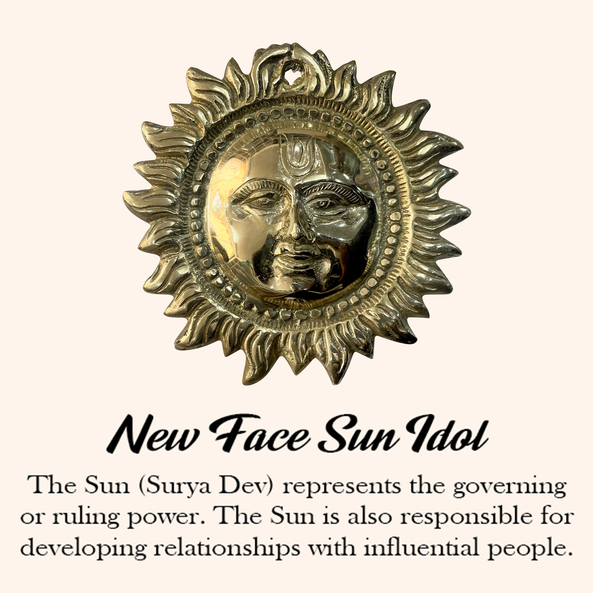 Destiny Star Stores BRASS NEW FACE SMALL SUN