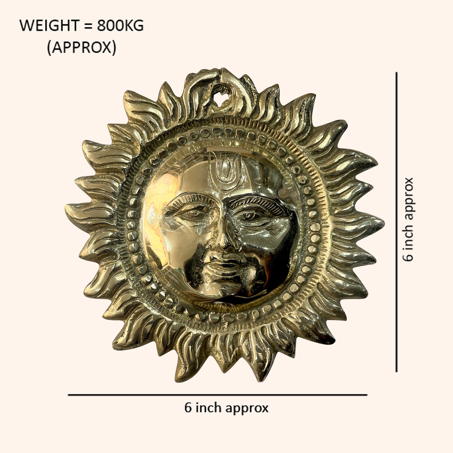 Destiny Star Stores BRASS NEW FACE SMALL SUN