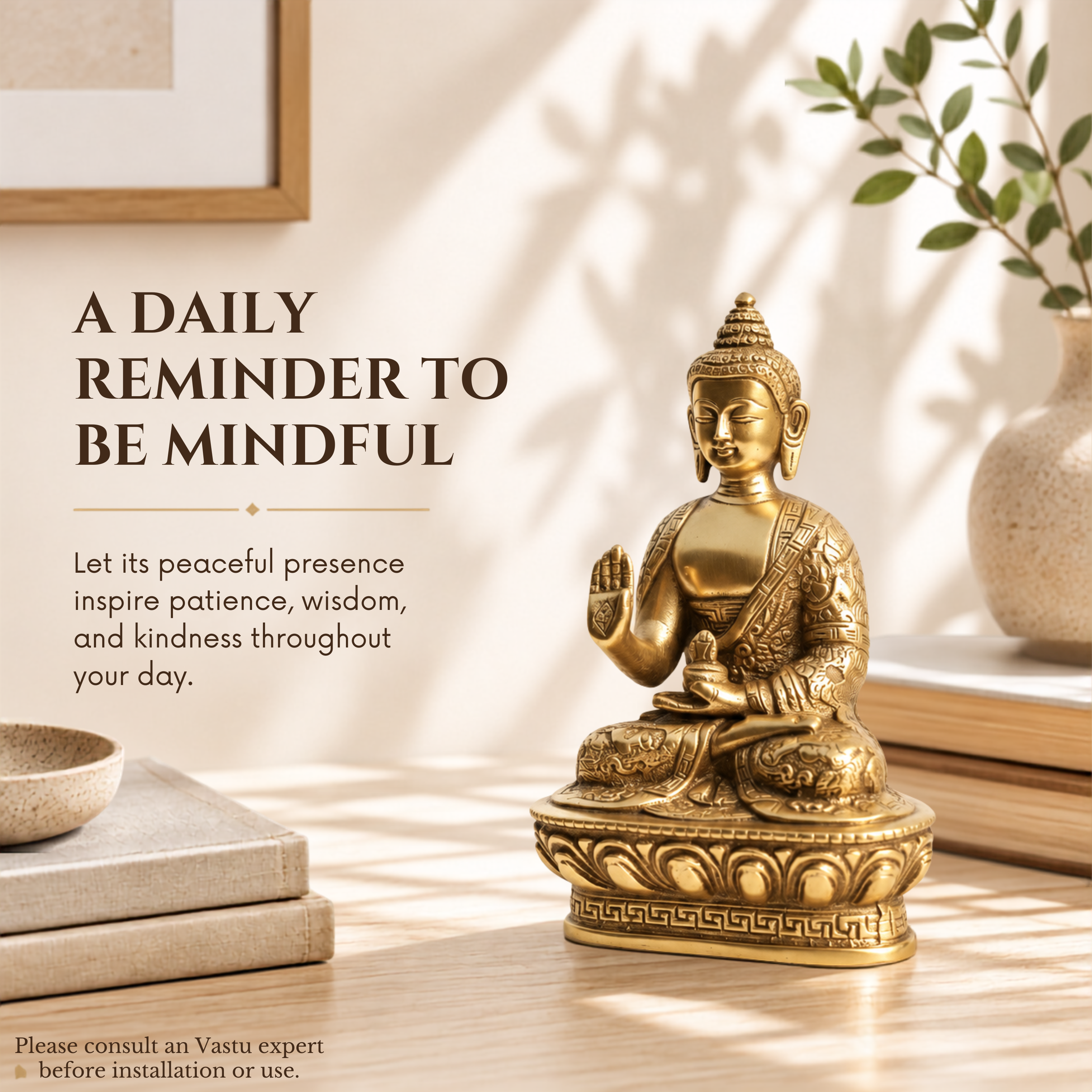 Destiny Star Stores BRASS BUDDHA JI STATUE