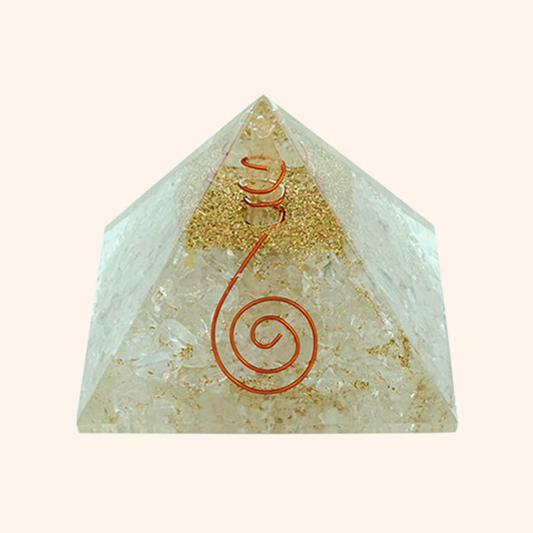 2 INCH SELENITE CRYSTAL PYRAMID - Energy Amplifier & Vastu Balance