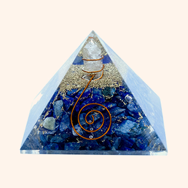 2 INCH LAPIS LAZULI CRYSTAL PYRAMID - Energy, Clarity & Spiritual Balance