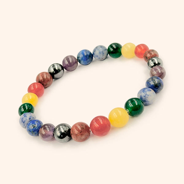 MULTICOLOR QUARTZ BRACELET  - Protection, Balance & Positive Energy