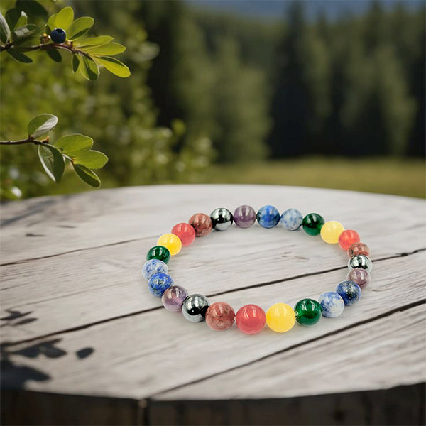 MULTICOLOR QUARTZ BRACELET  - Protection, Balance & Positive Energy