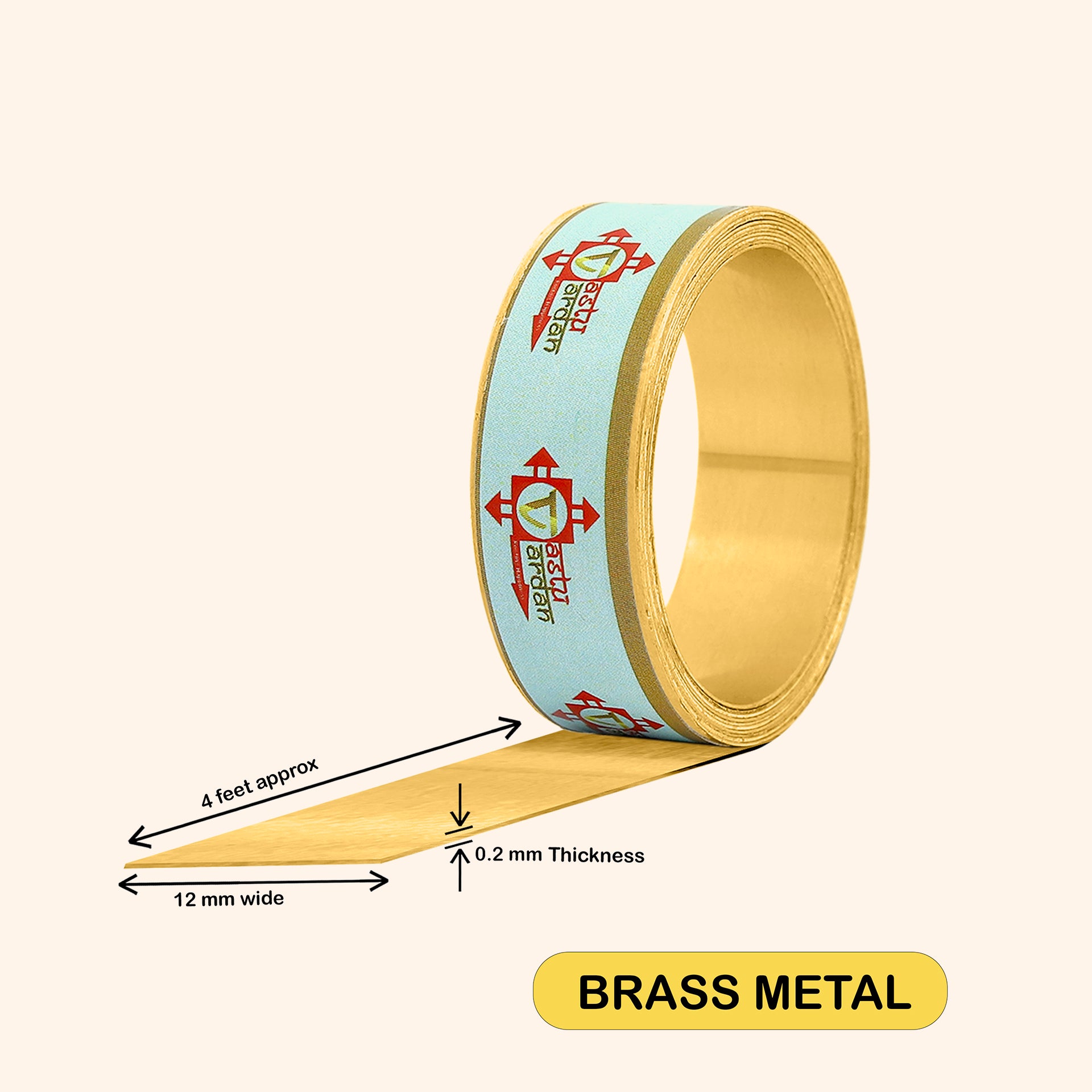 Destiny Star Stores 4 FEET 0.5 INCH BRASS STRIP