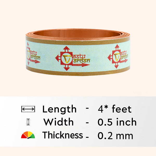 Destiny Star Stores 4 FEET 0.5 INCH COPPER STRIP