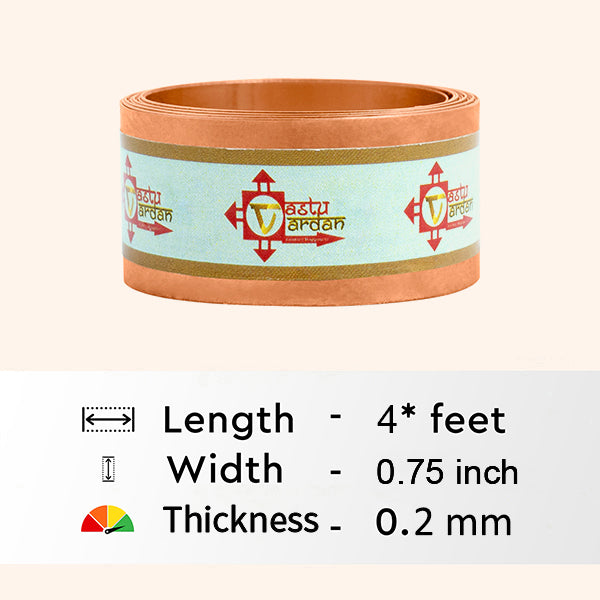 Destiny Star Stores 4 FEET 0.75 INCH COPPER STRIP
