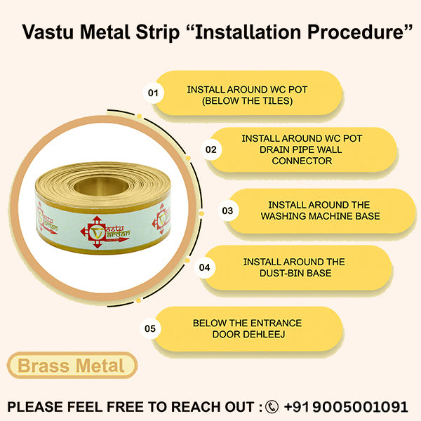 Destiny Star Stores 8 FEET 0.5 INCH BRASS STRIP