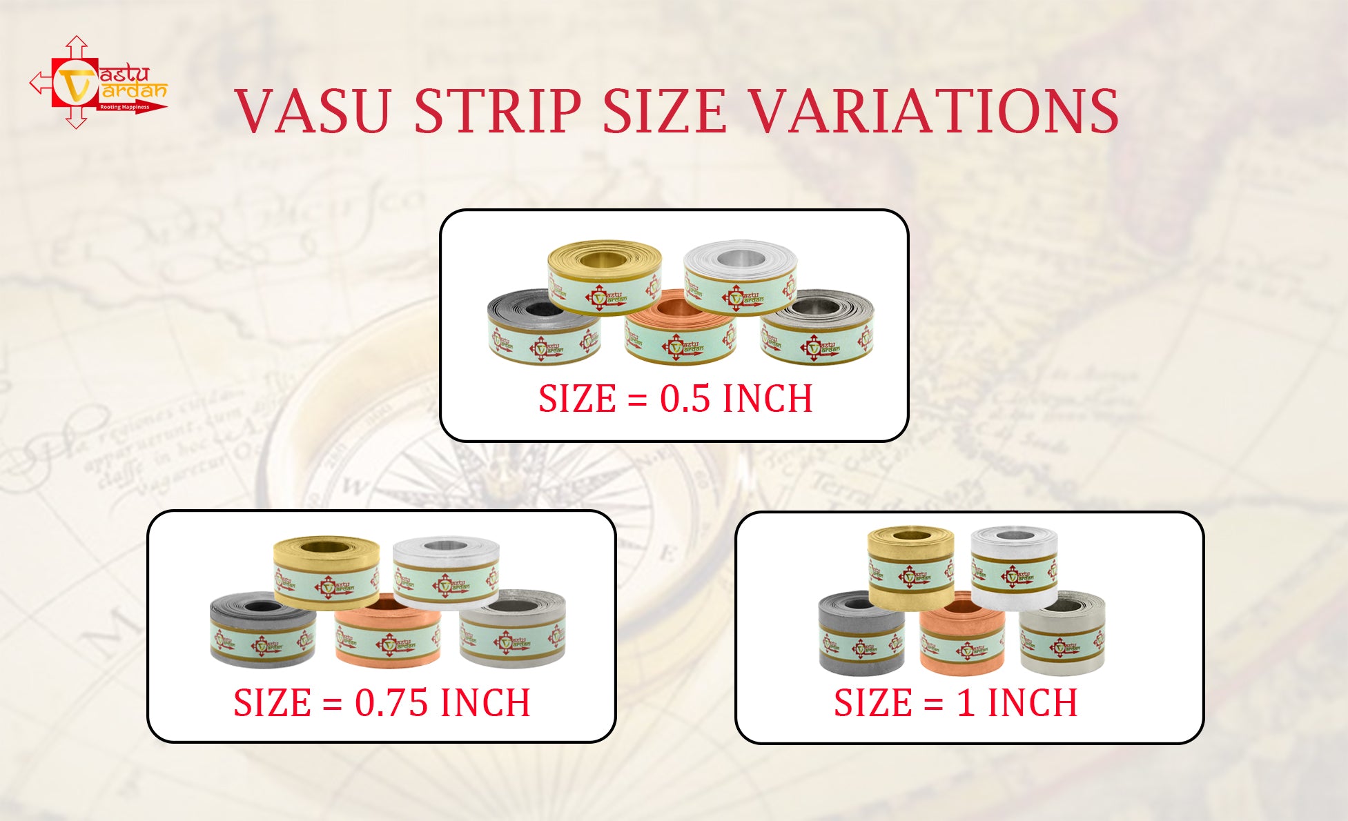 Destiny Star Stores 8 FEET 0.5 INCH COPPER STRIP
