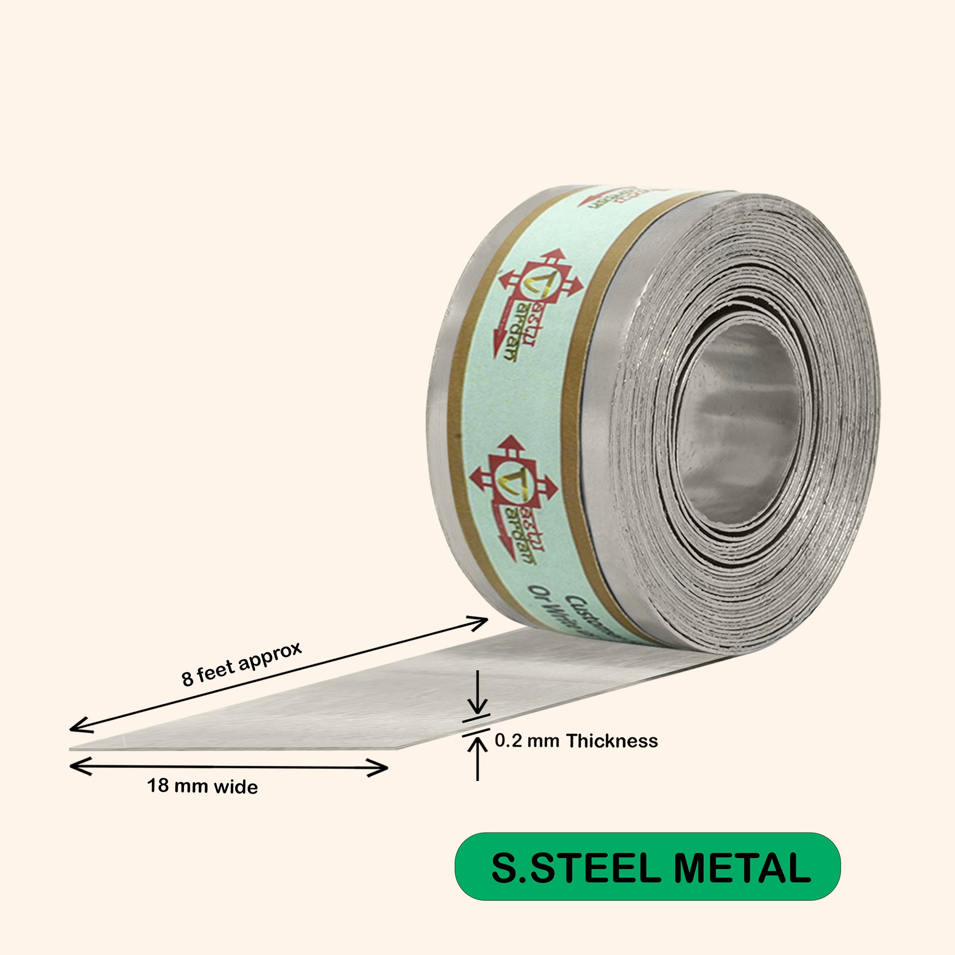 Destiny Star Stores 8 FEET 0.75 INCH STAINLESS STEEL STRIP