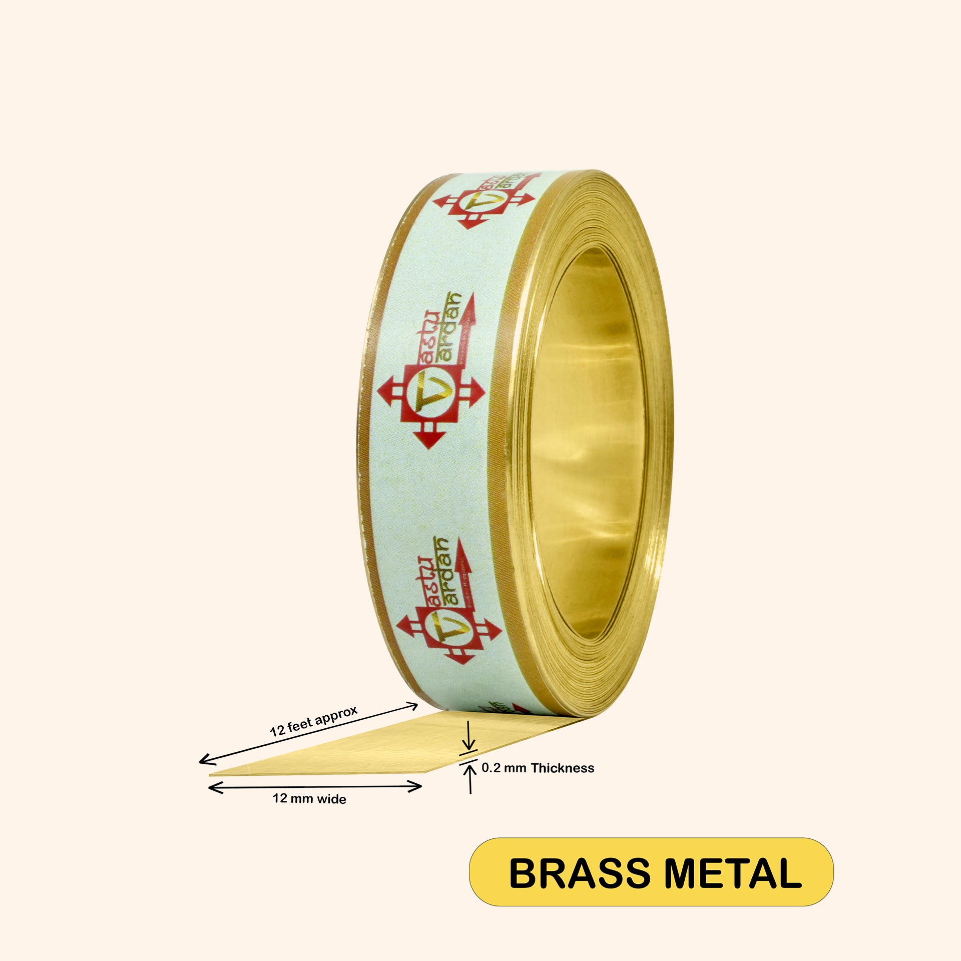 Destiny Star Stores 12 FEET 0.5 INCH BRASS STRIP