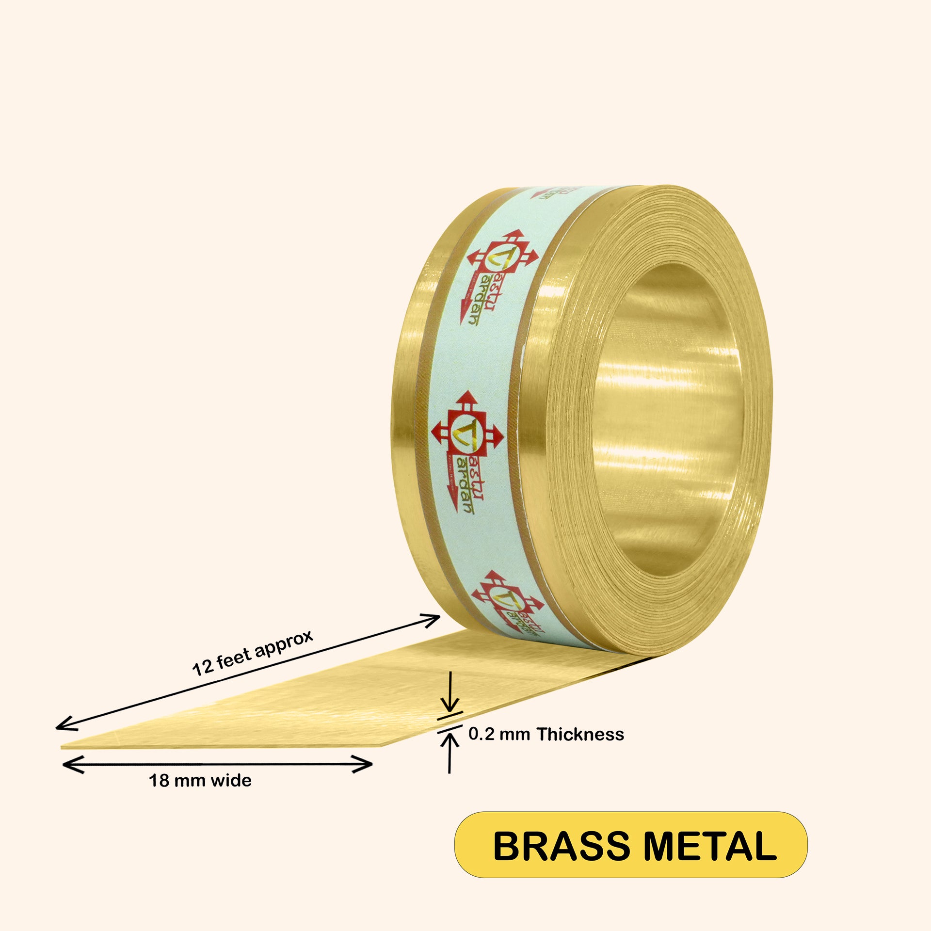 Destiny Star Stores 12 FEET 0.75 INCH BRASS STRIP