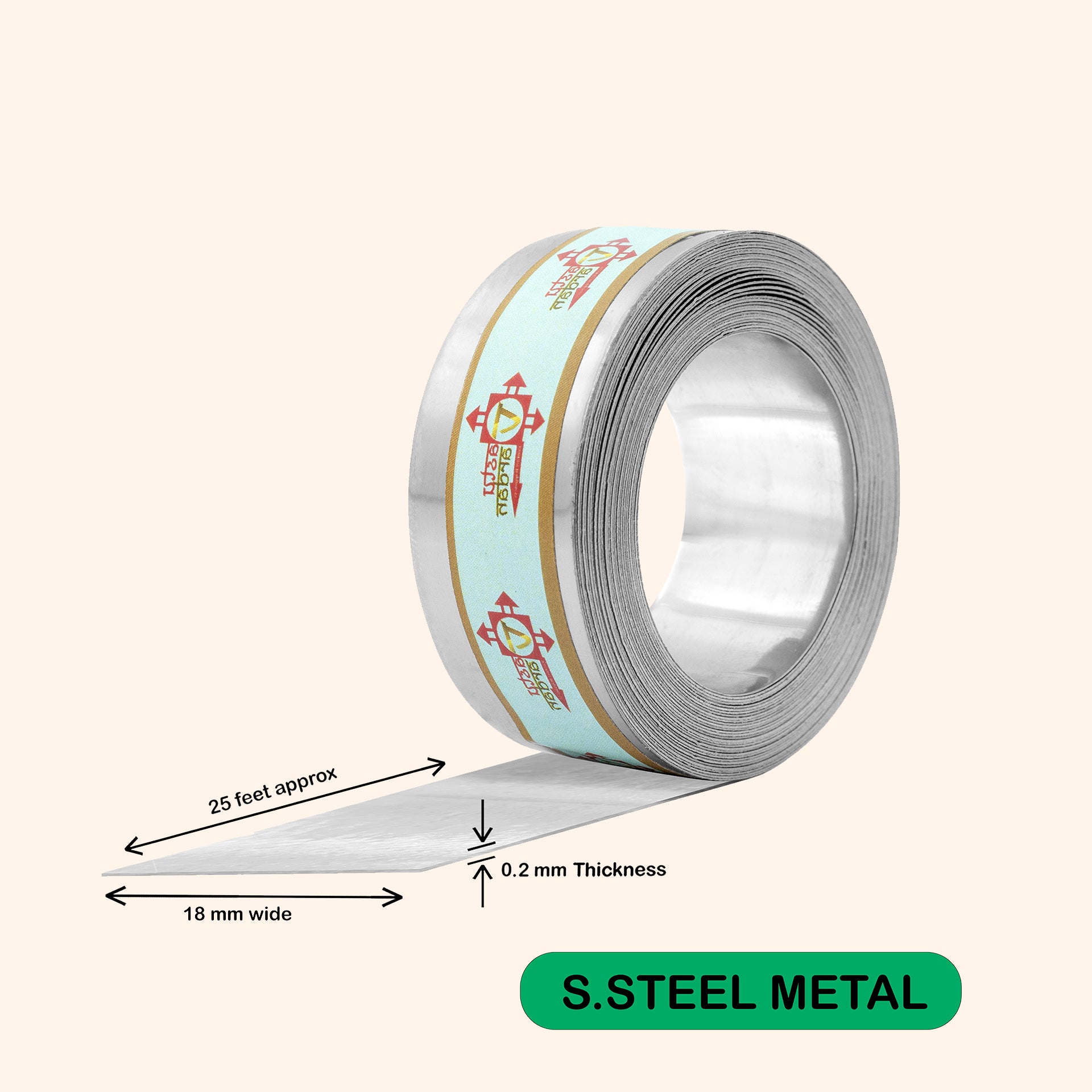 Destiny Star Stores 25 FEET 0.75 INCH STAINLESS STEEL STRIP