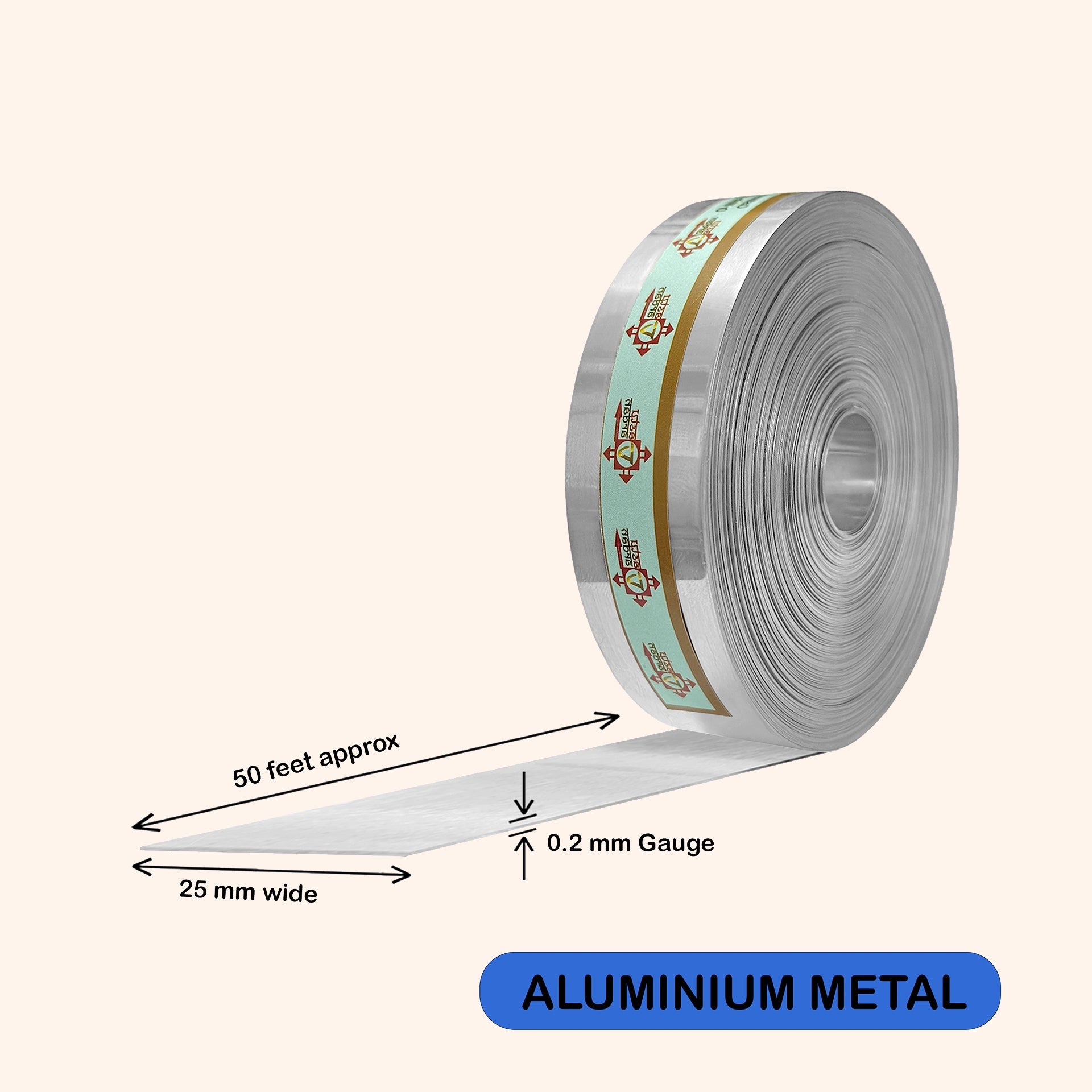 Destiny Star Stores 50 FEET 1 INCH ALUMINIUM STRIP