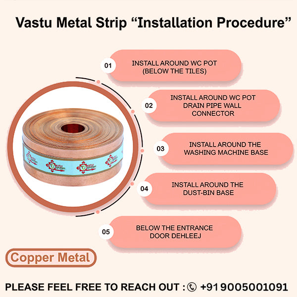 Destiny Star Stores 50 FEET 1 INCH COPPER STRIP