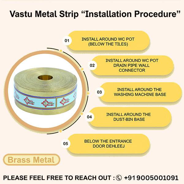 Destiny Star Stores 50 FEET 1 INCH BRASS STRIP