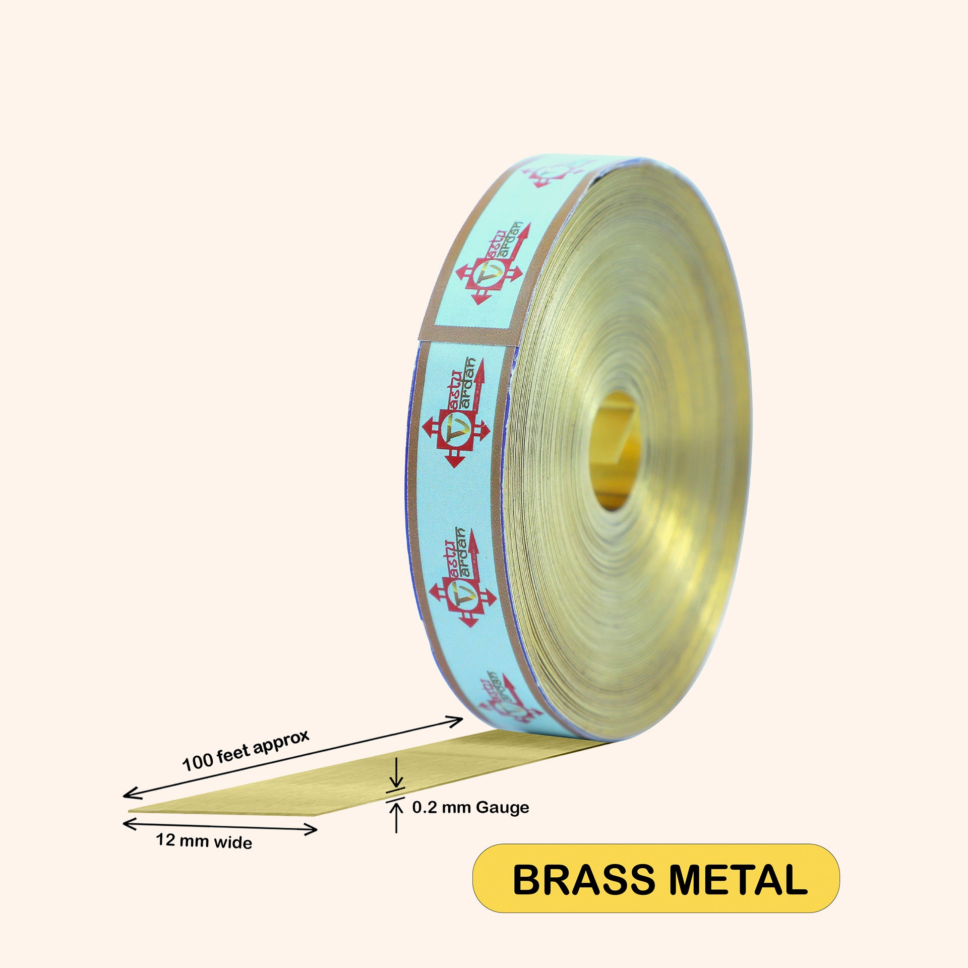 Destiny Star Stores 100 FEET 0.5 INCH BRASS STRIP