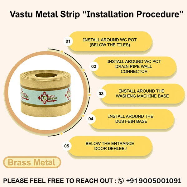 Destiny Star Stores 8 FEET 1 INCH BRASS STRIP