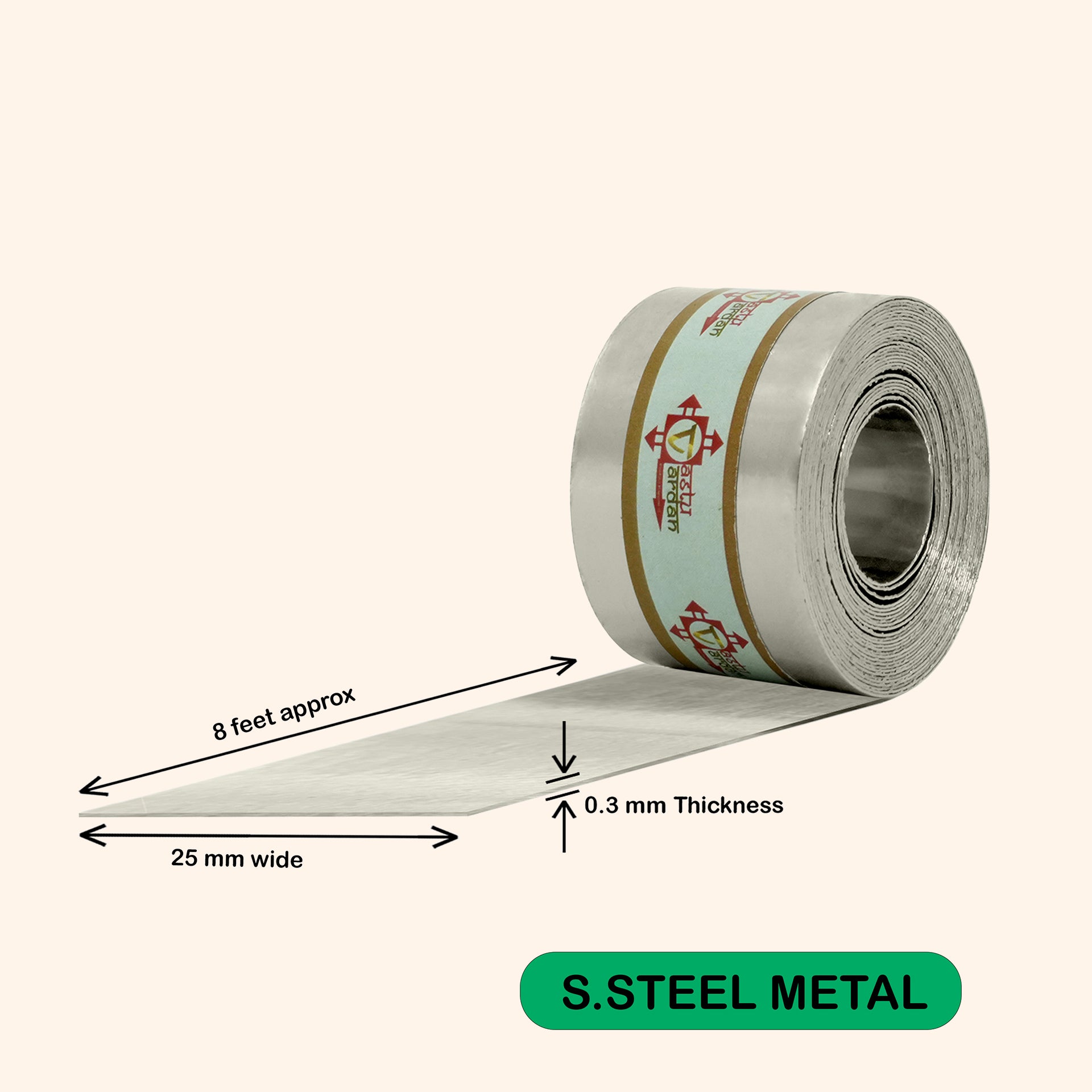 Destiny Star Stores 8 FEET 1 INCH STAINLESS STEEL STRIP