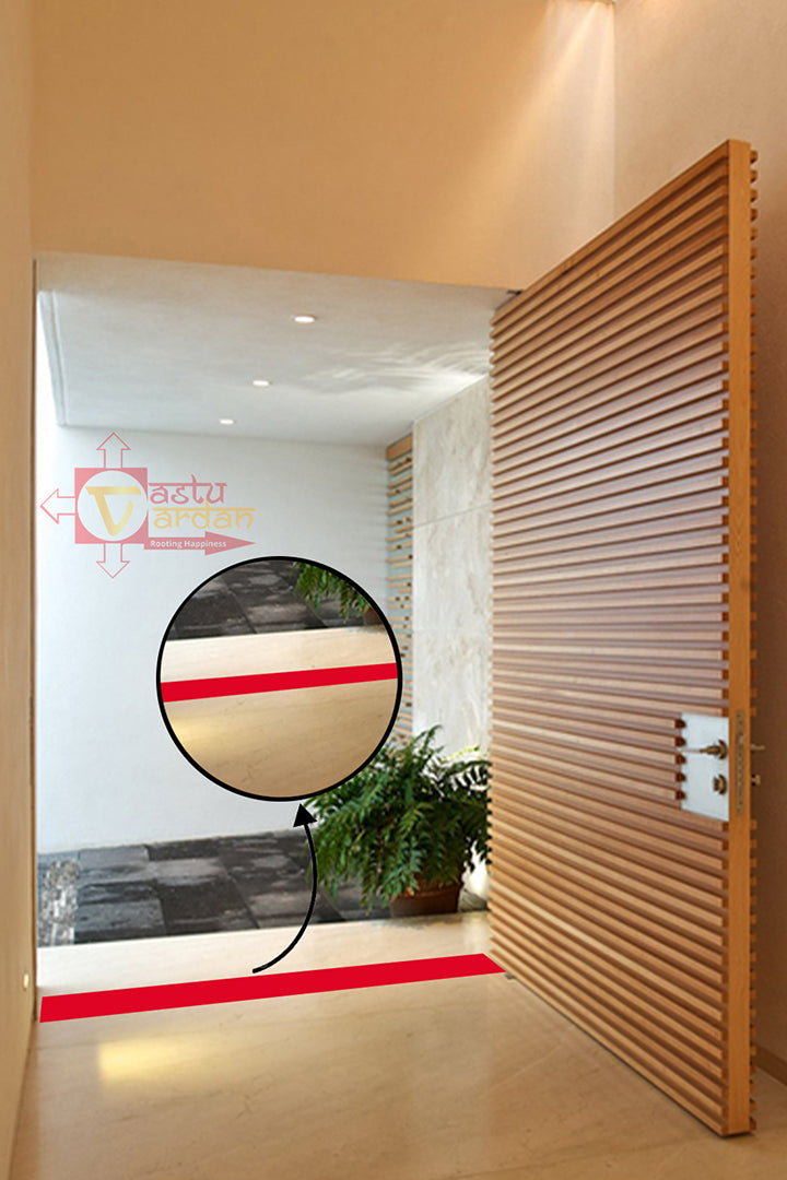 VASTU VINYL RED TAPE || 4 INCH || LENGTH- 8-10 FEET APPROX || PACK OF 1 || VASTU TAPE REMEDY || TOILET CORRECTION || VASTU TAPE ||