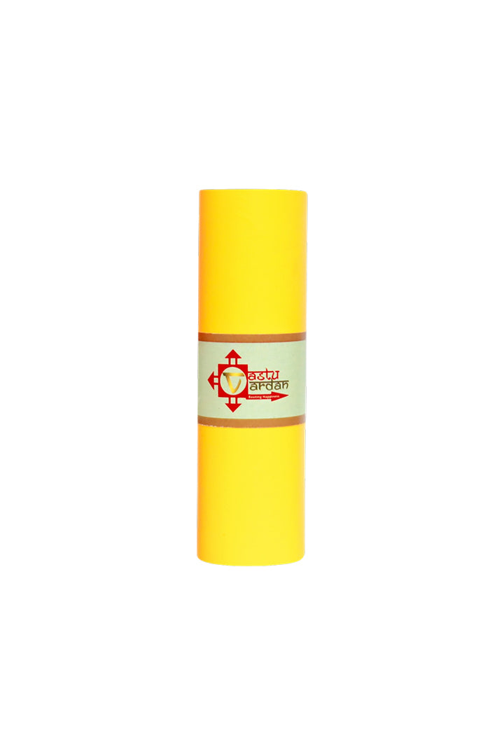 VASTU VINYL YELLOW TAPE || 4 INCH || LENGTH- 8-10 FEET APPROX || PACK OF 1 || VASTU TAPE REMEDY || TOILET CORRECTION || VASTU TAPE ||
