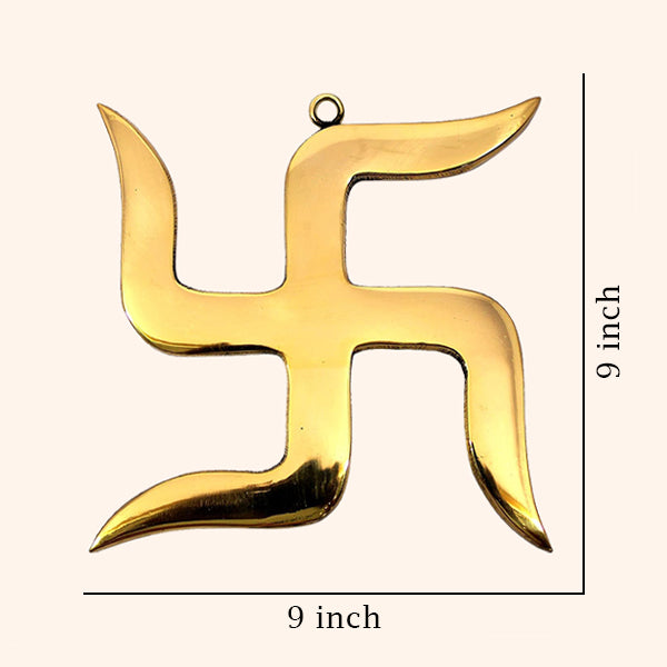 Destiny Star Stores 9 INCH BRASS SWASTIK
