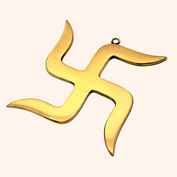 Destiny Star Stores 9 INCH BRASS SWASTIK