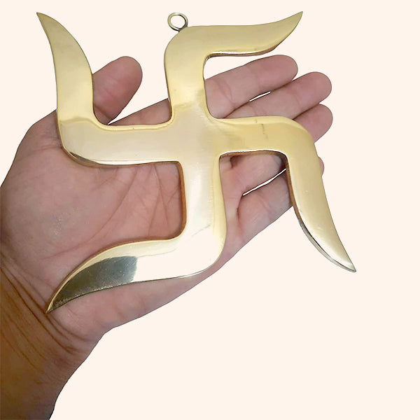 Destiny Star Stores 9 INCH BRASS SWASTIK