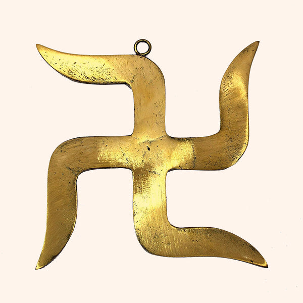 Destiny Star Stores 9 INCH BRASS SWASTIK