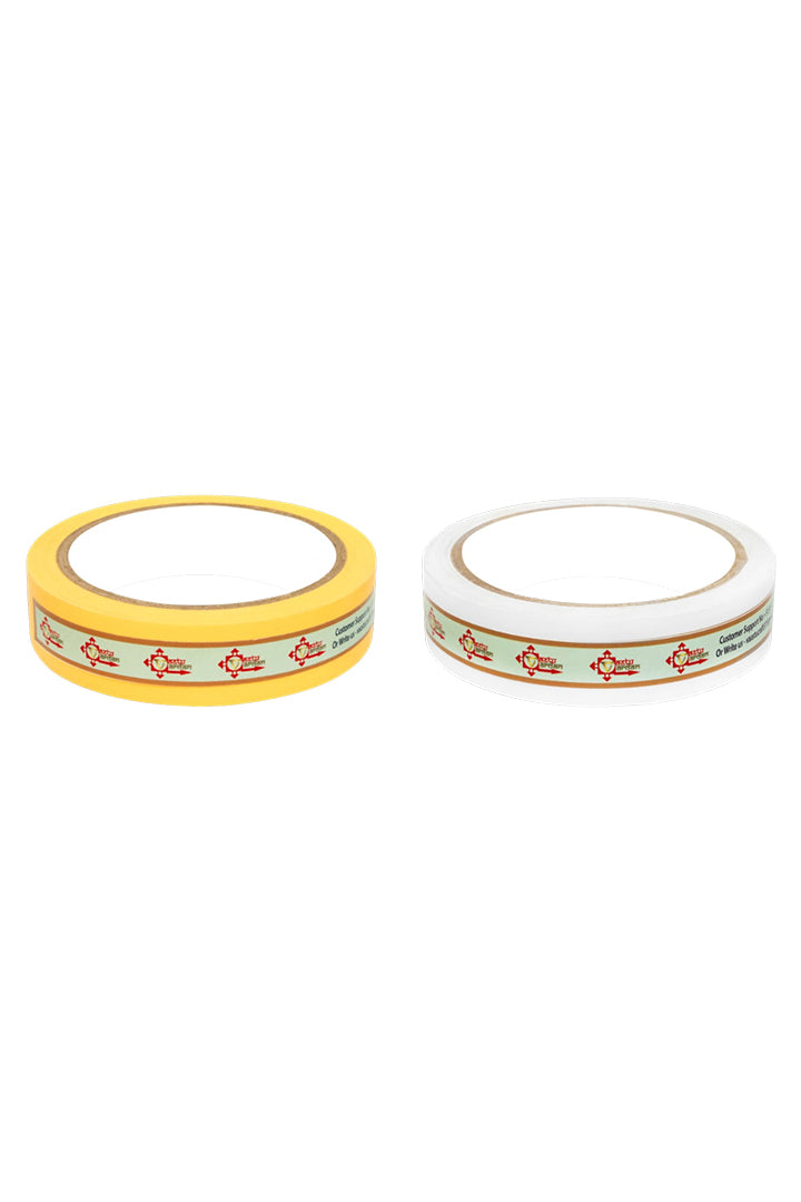 YELLOW AND WHITE TAPE | 1 INCH | LENGTH- 16 METER APPROX | TOILET CORRECTION| VASTU TAPE REMEDY |PACK OF 2 |