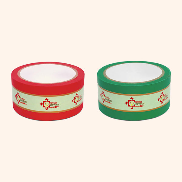 RED AND GREEN TAPE | 2 INCH | LENGTH- 16 METER APPROX | TOILET CORRECTION| VASTU TAPE REMEDY |PACK OF 2 |