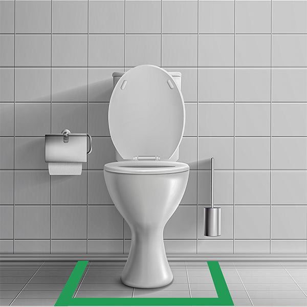 WHITE AND GREEN TAPE | 2 INCH | LENGTH- 16 METER APPROX | TOILET CORRECTION| VASTU TAPE REMEDY |PACK OF 2 |