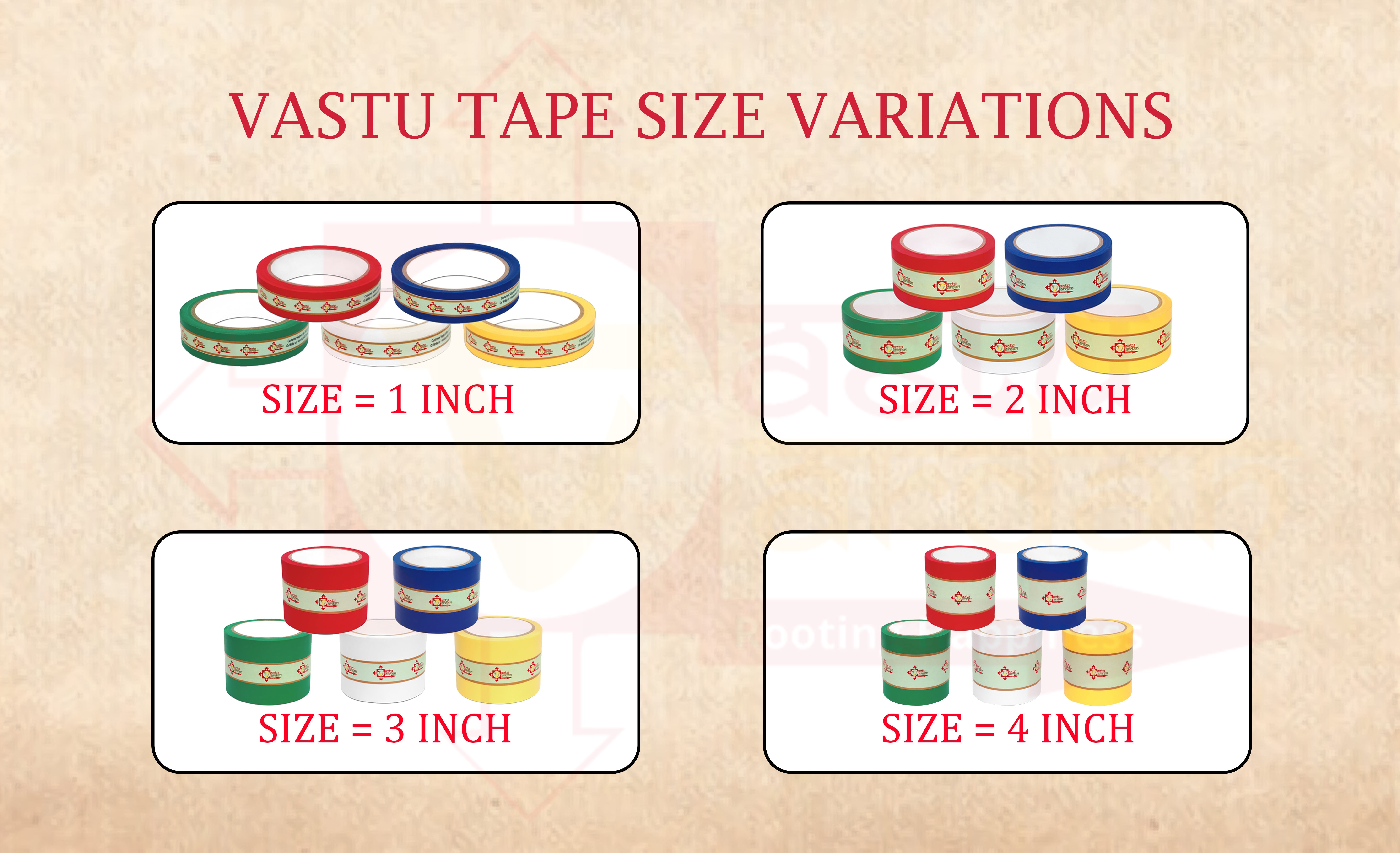 WHITE AND GREEN TAPE | 3 INCH | LENGTH- 16 METER APPROX | TOILET CORRECTION| VASTU TAPE REMEDY |PACK OF 2