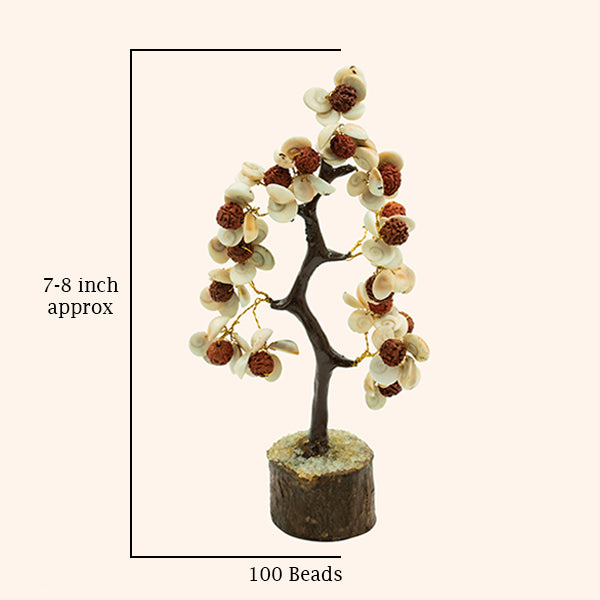 GOMATI CHAKRA WITH RUDRAKSHA TREE 100 BEADS -  Divine Energy, Protection & Prosperity