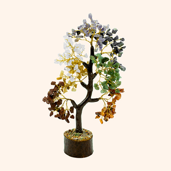 SEVEN CHAKRA TREE 300 BEADS - Energy, Balance & Elegant Décor