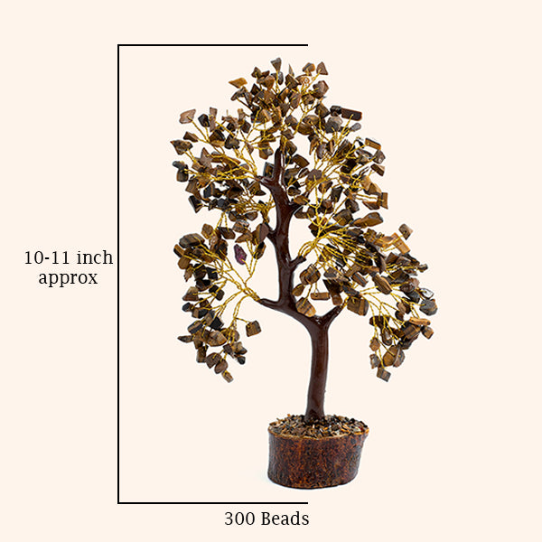 TIGER EYE TREE 300 BEADS  - For Confidence-Boosting &  Home And Office Decor