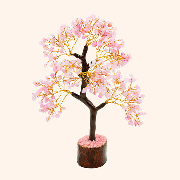 ROSE QUARTZ TREE 300 BEADS - Love, Healing & Positive Energy