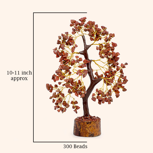 RED JASPER TREE 300 BEADS -  Strength, Stability & Grounding Energy