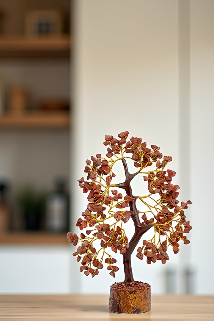 RED JASPER TREE 300 BEADS - Strength, Stability & Grounding Energy