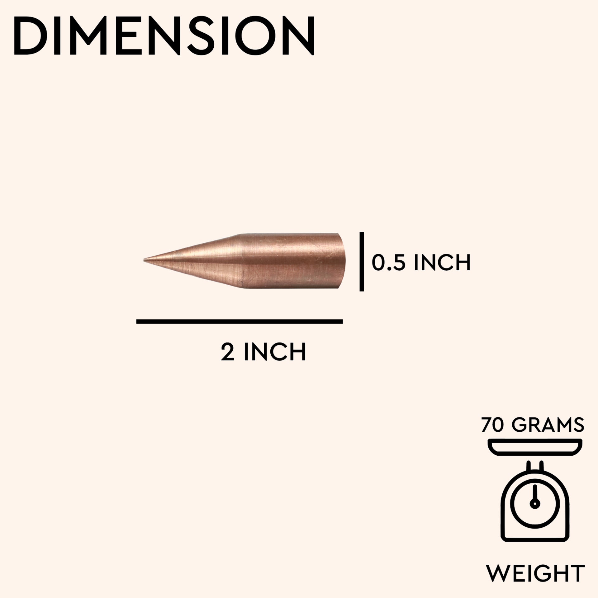 Destiny Star Stores COPPER KILAK 2 INCH